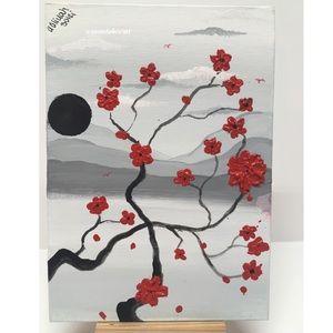 5x7 Acrylic Painting By Me- The Attraction🎴